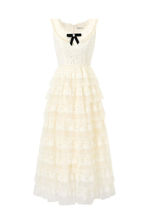 Thousand-Layer French Lace Dress