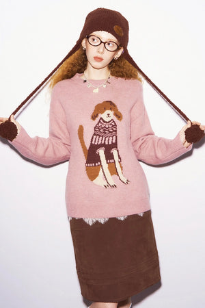 Three-Color Plush Winter Hat