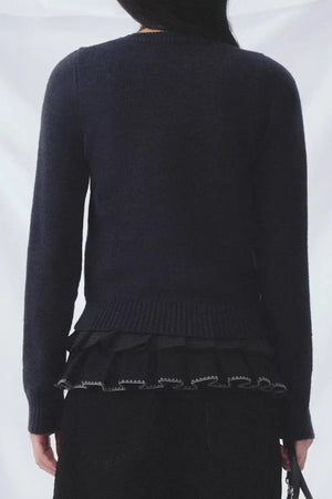 Three-Dimensional Bow Sweater