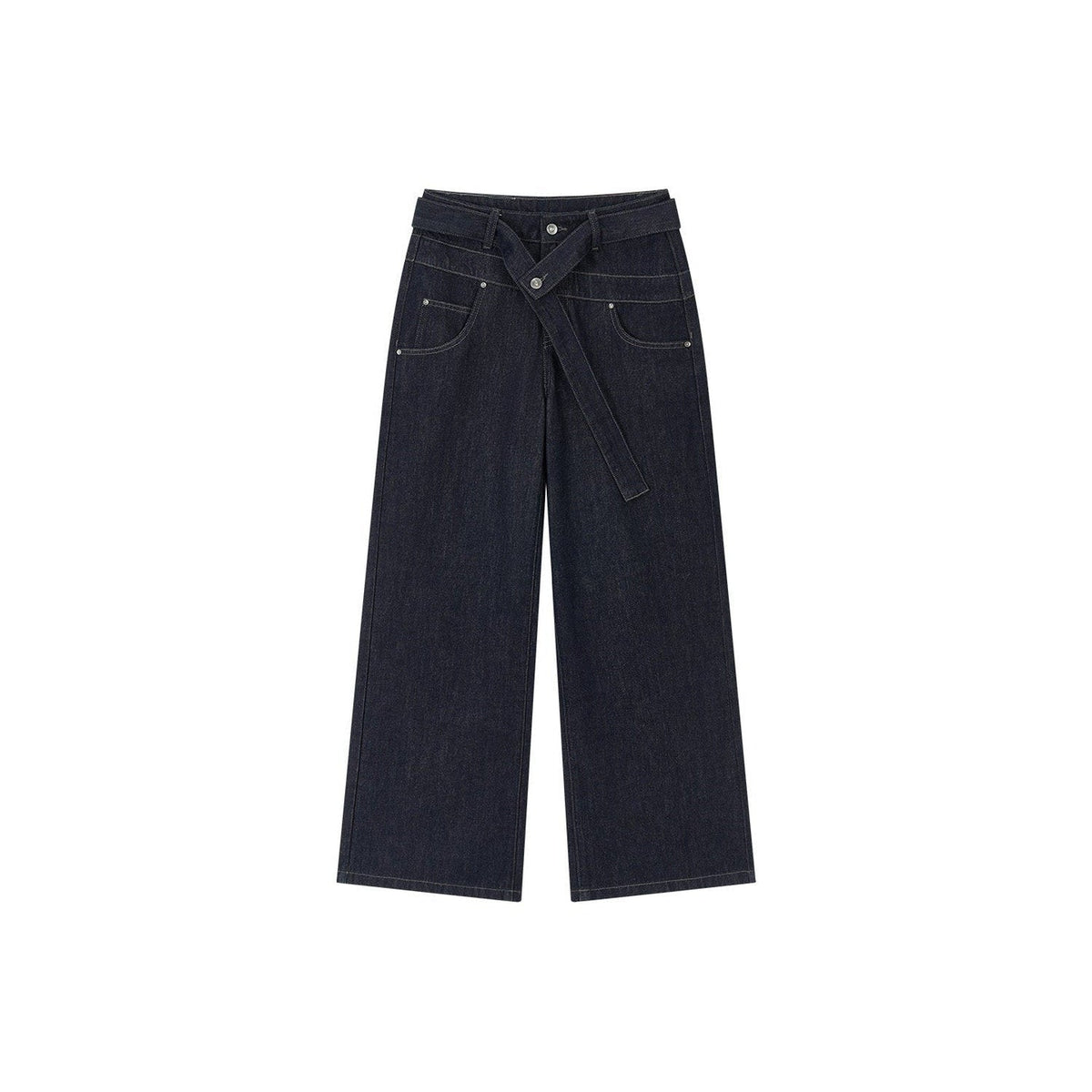 Three-Dimensional Embroidery Denim Pants