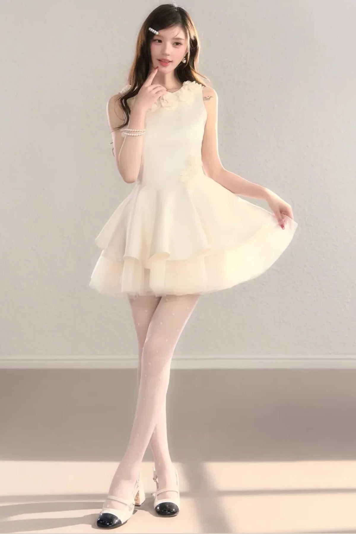 Three-Dimensional Floral Dress