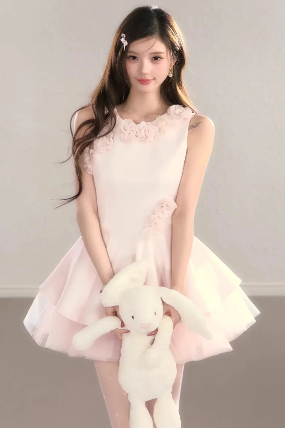 Three-Dimensional Floral Dress