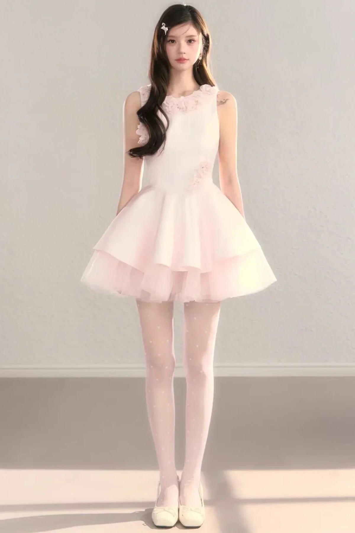 Three-Dimensional Floral Dress