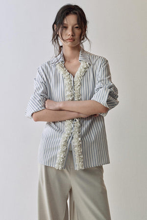 Three Dimensional Lace Shirt