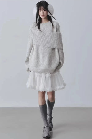 Three-Dimensional Lace Skirt