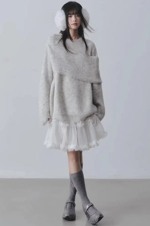 Three-Dimensional Lace Skirt