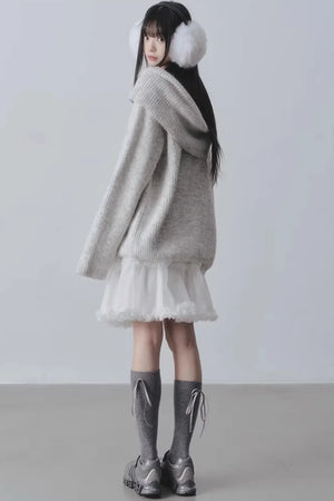 Three-Dimensional Lace Skirt