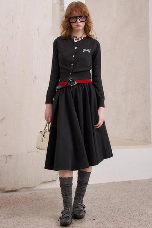 Three-Dimensional Pleated Skirt