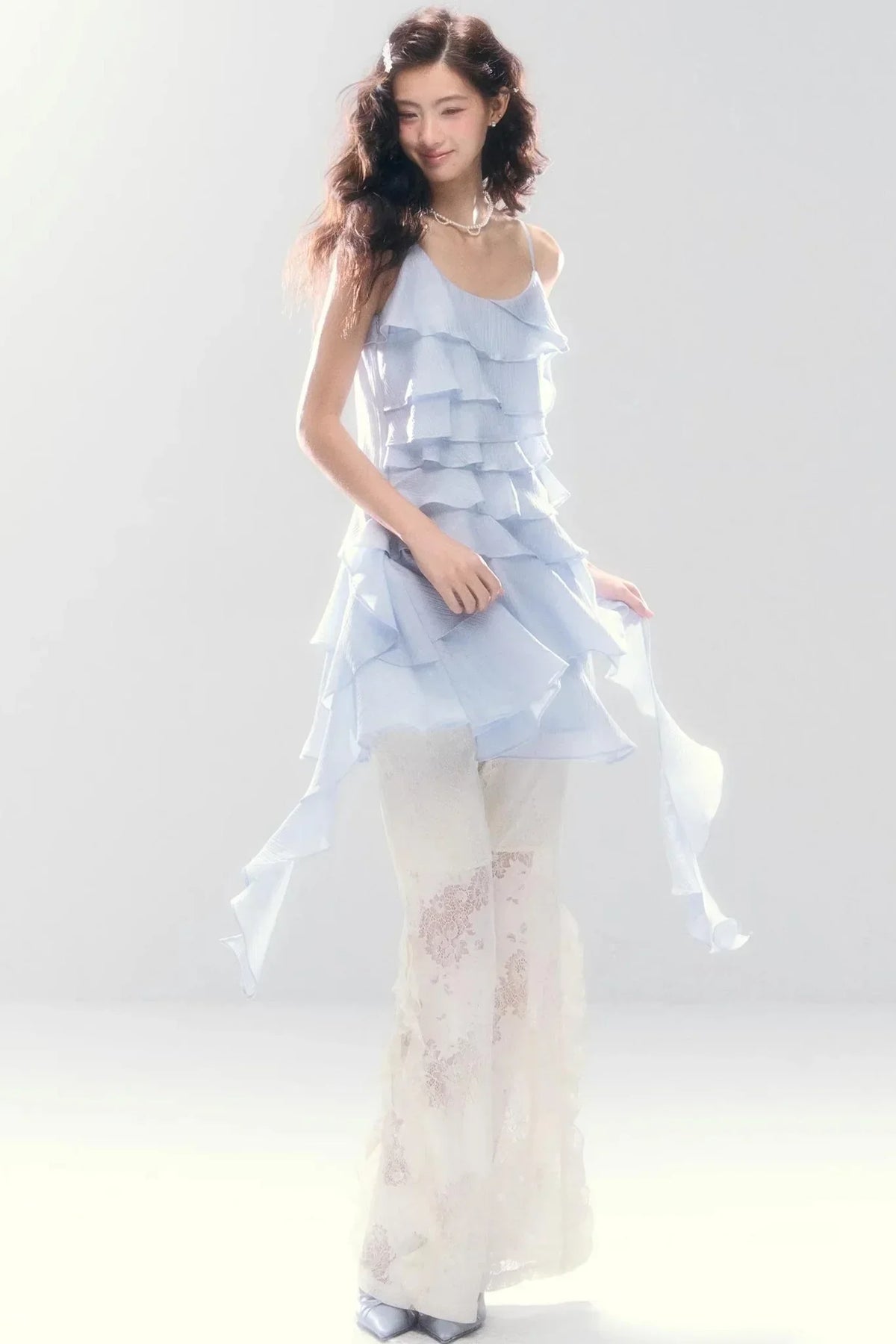 Three-Dimensional Ruffle Dress
