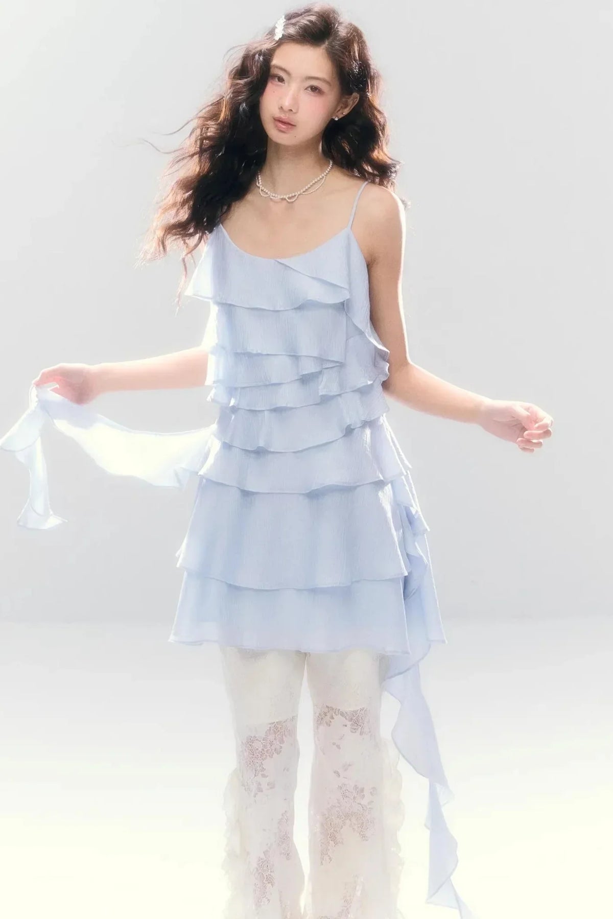 Three-Dimensional Ruffle Dress