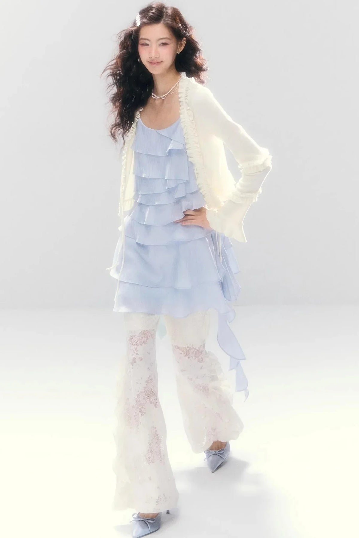 Three-Dimensional Ruffle Dress