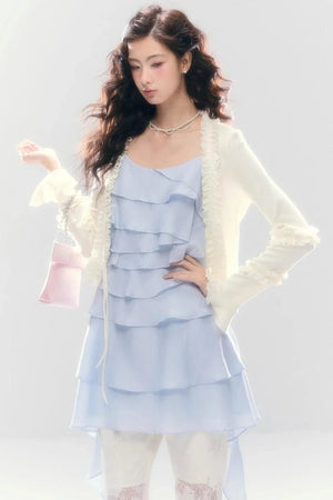 Three-Dimensional Ruffle Dress