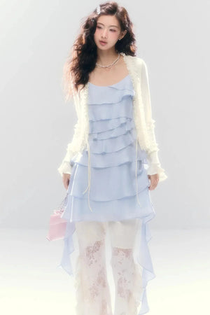 Three-Dimensional Ruffle Dress