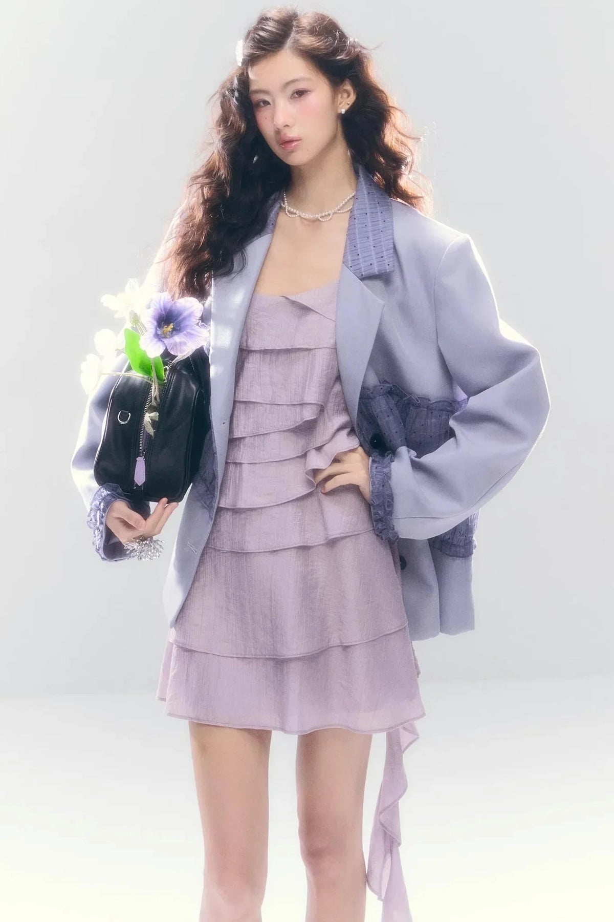 Three-Dimensional Ruffle Dress