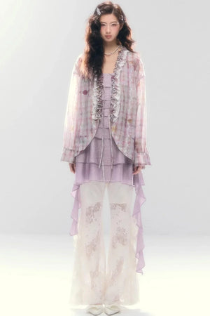 Three-Dimensional Ruffle Dress
