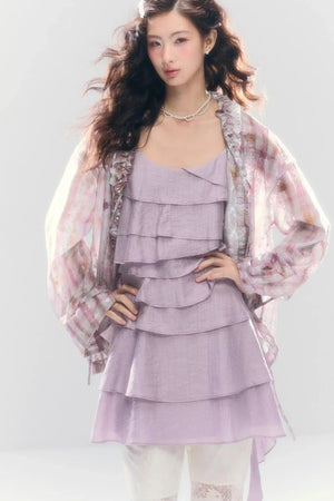 Three-Dimensional Ruffle Dress