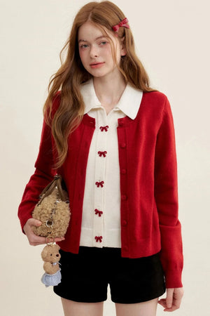 Three-Piece Knit Sweater