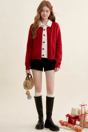 Three-Piece Knit Sweater