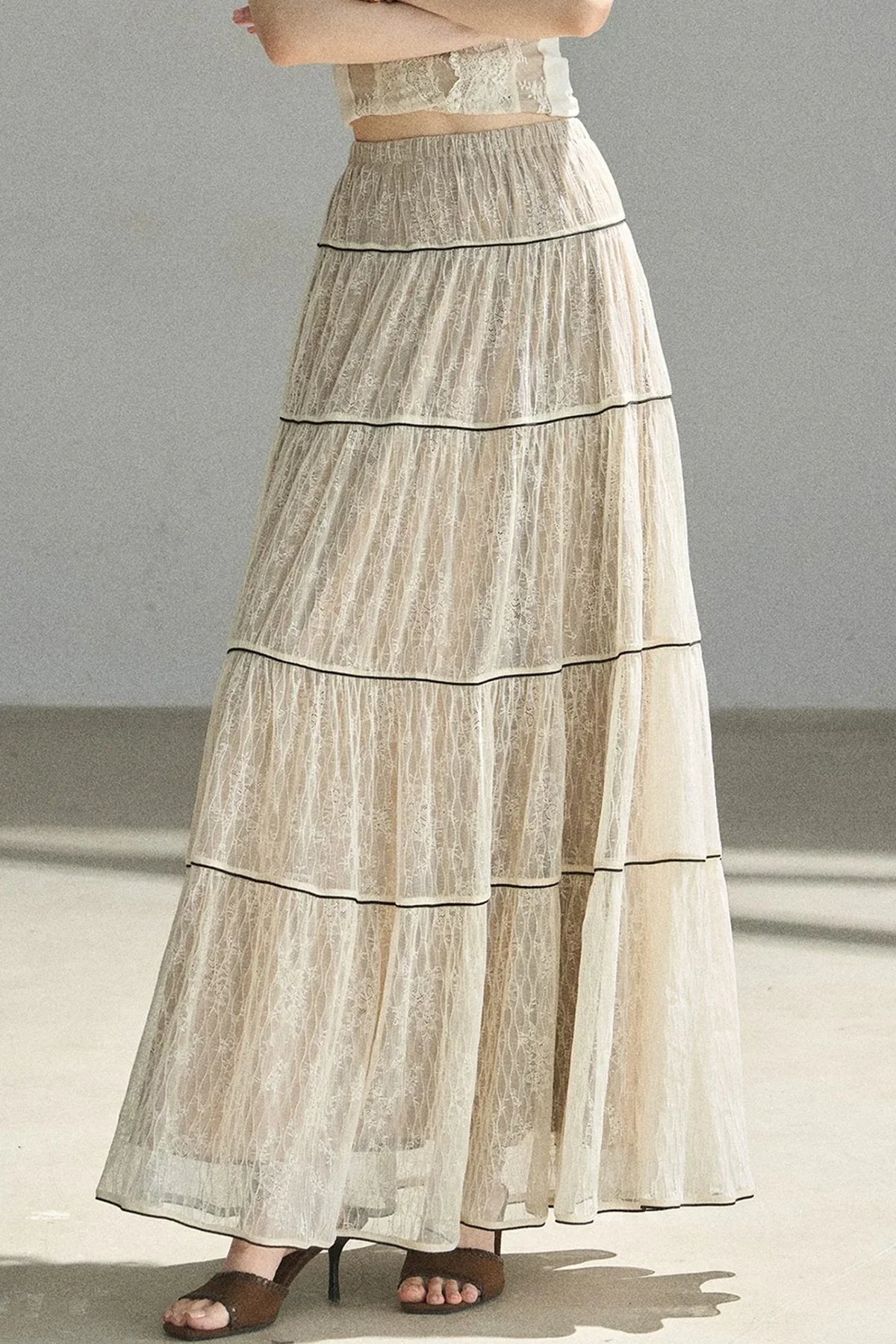 Through the Fog Lace Skirt