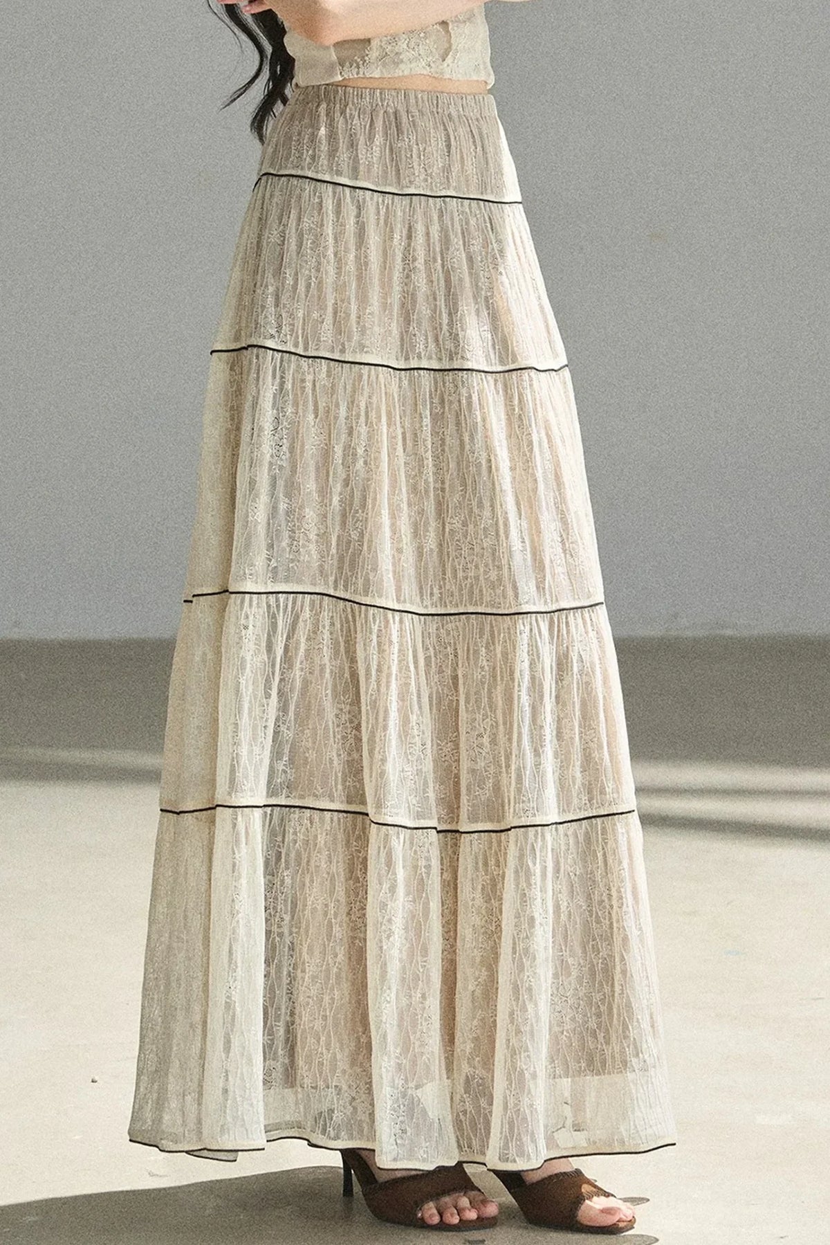 Through the Fog Lace Skirt