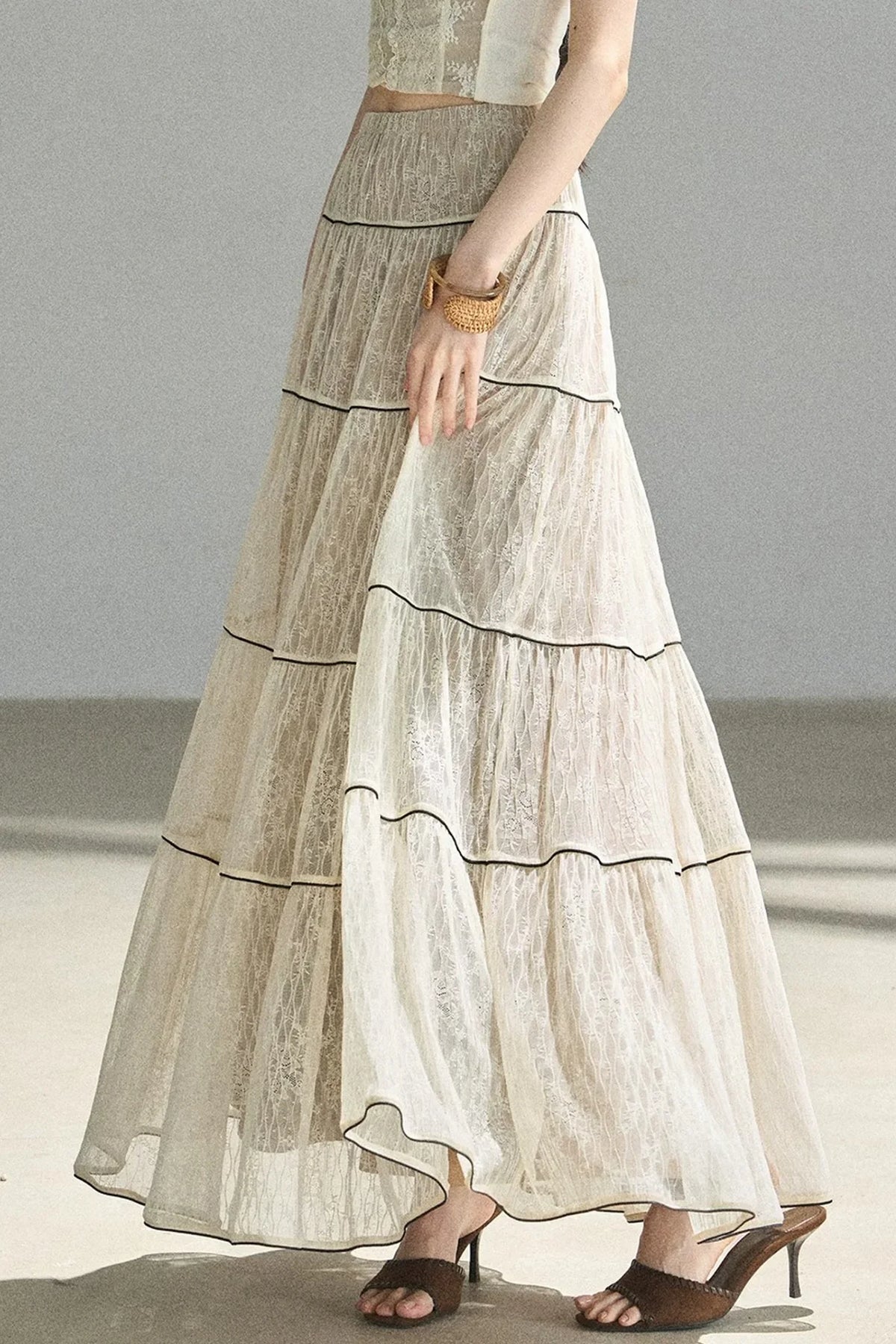 Through the Fog Lace Skirt