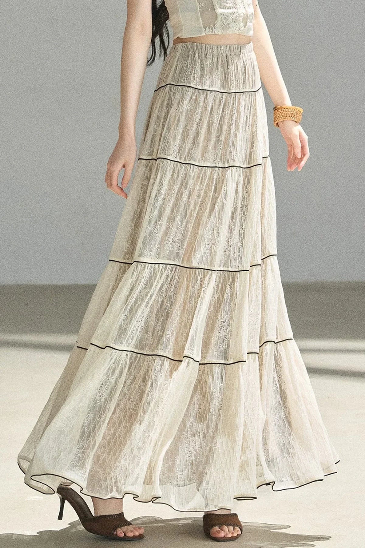 Through the Fog Lace Skirt