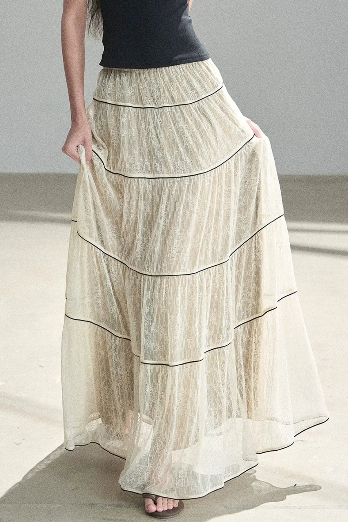 Through the Fog Lace Skirt