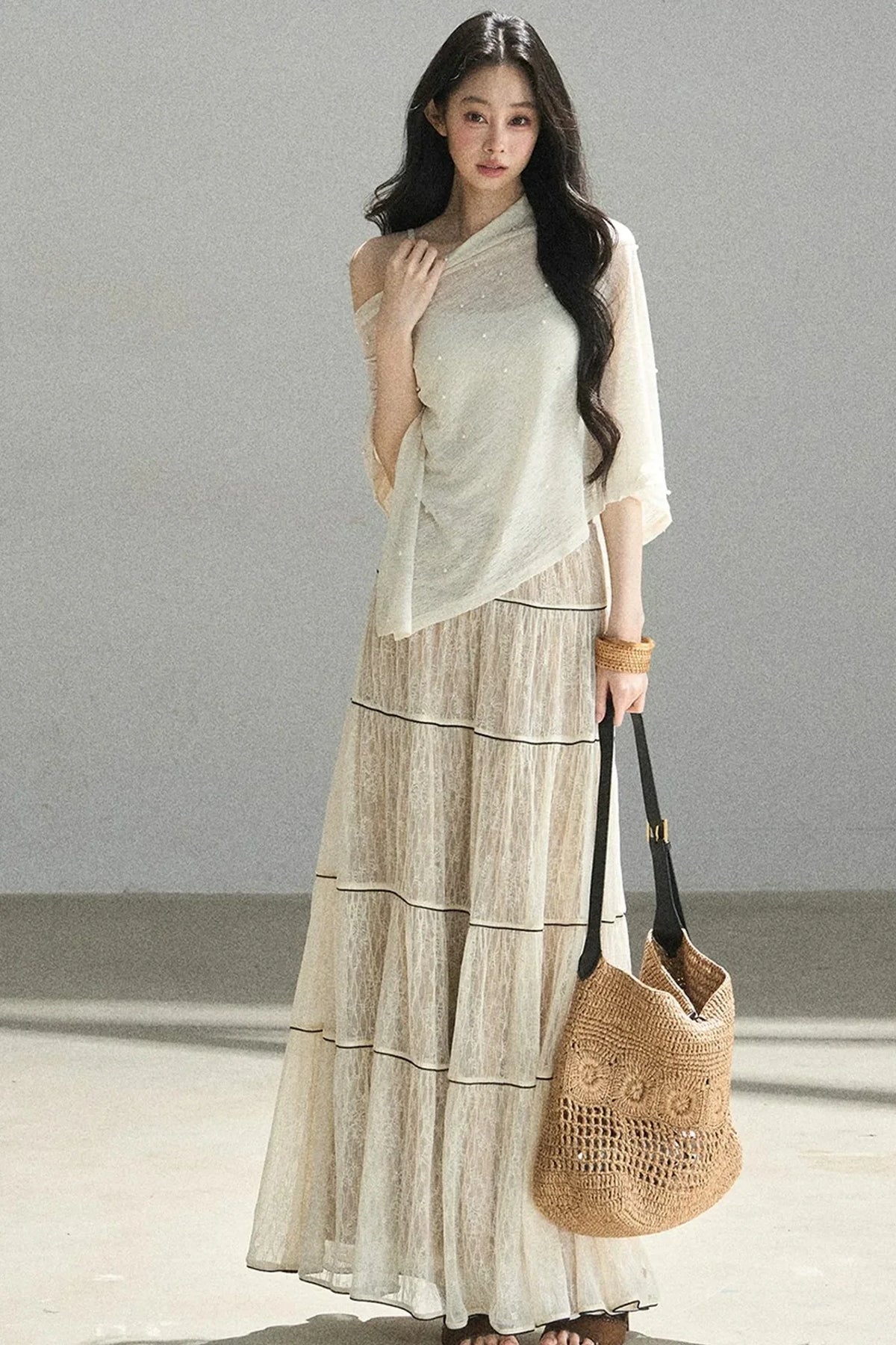Through the Fog Lace Skirt