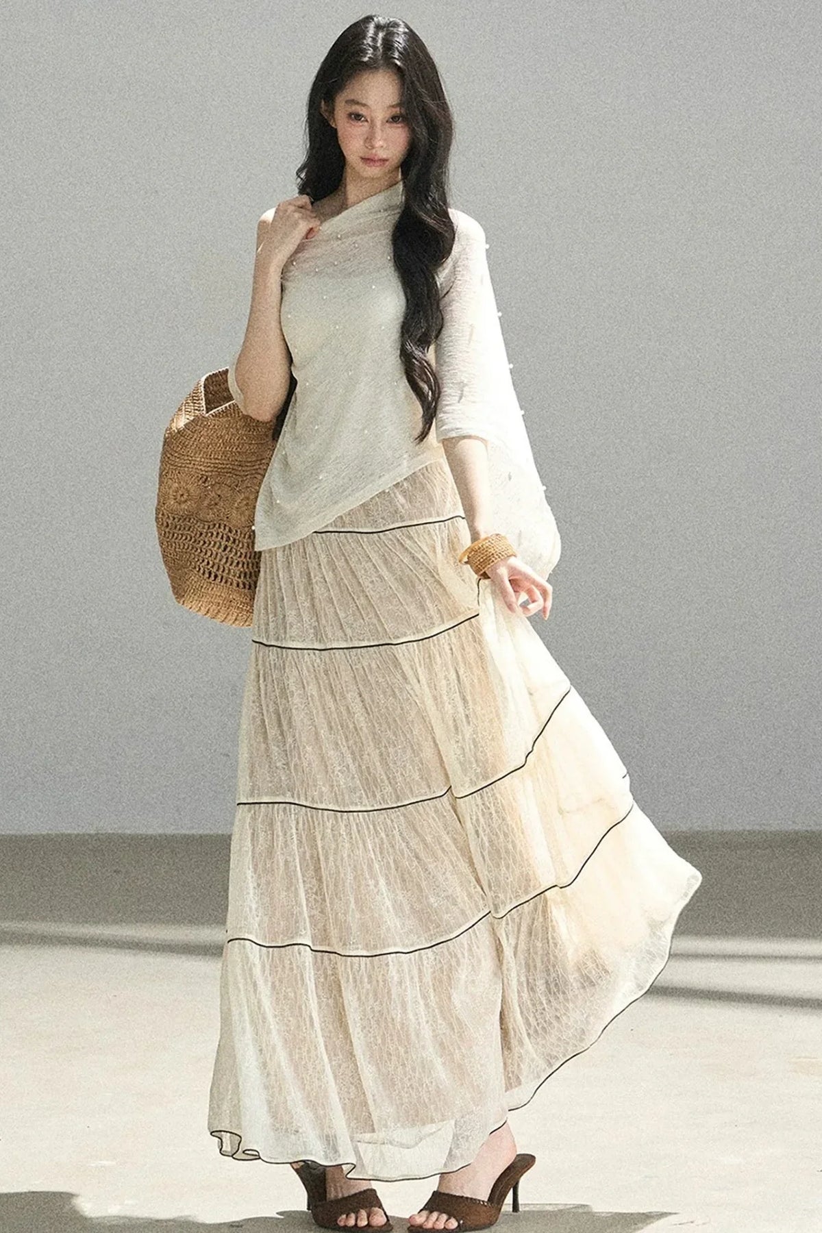 Through the Fog Lace Skirt