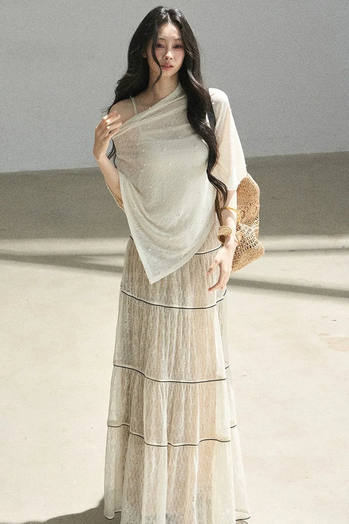 Through the Fog Lace Skirt