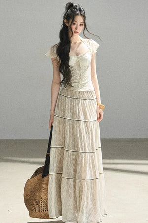 Through the Fog Lace Skirt