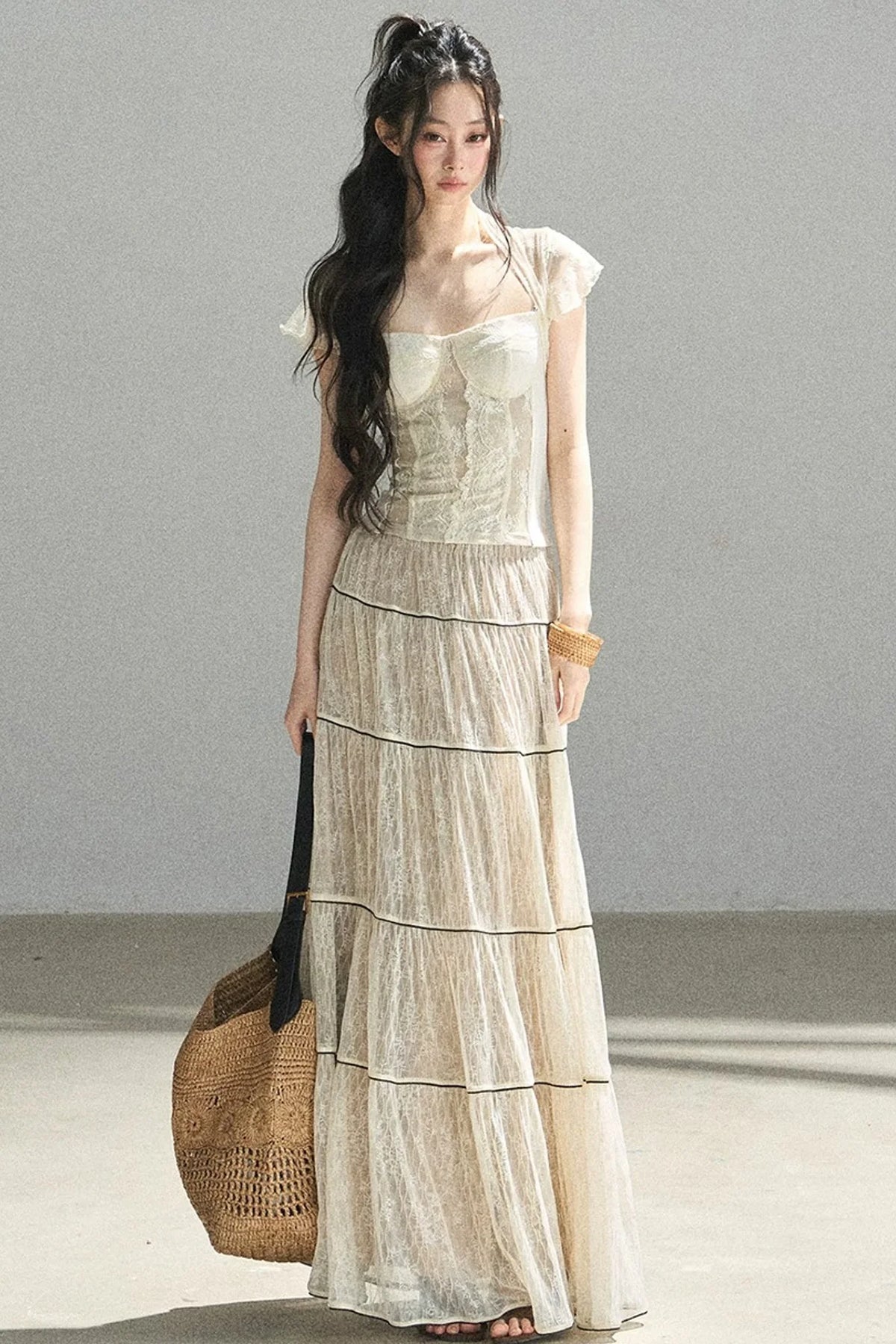 Through the Fog Lace Skirt