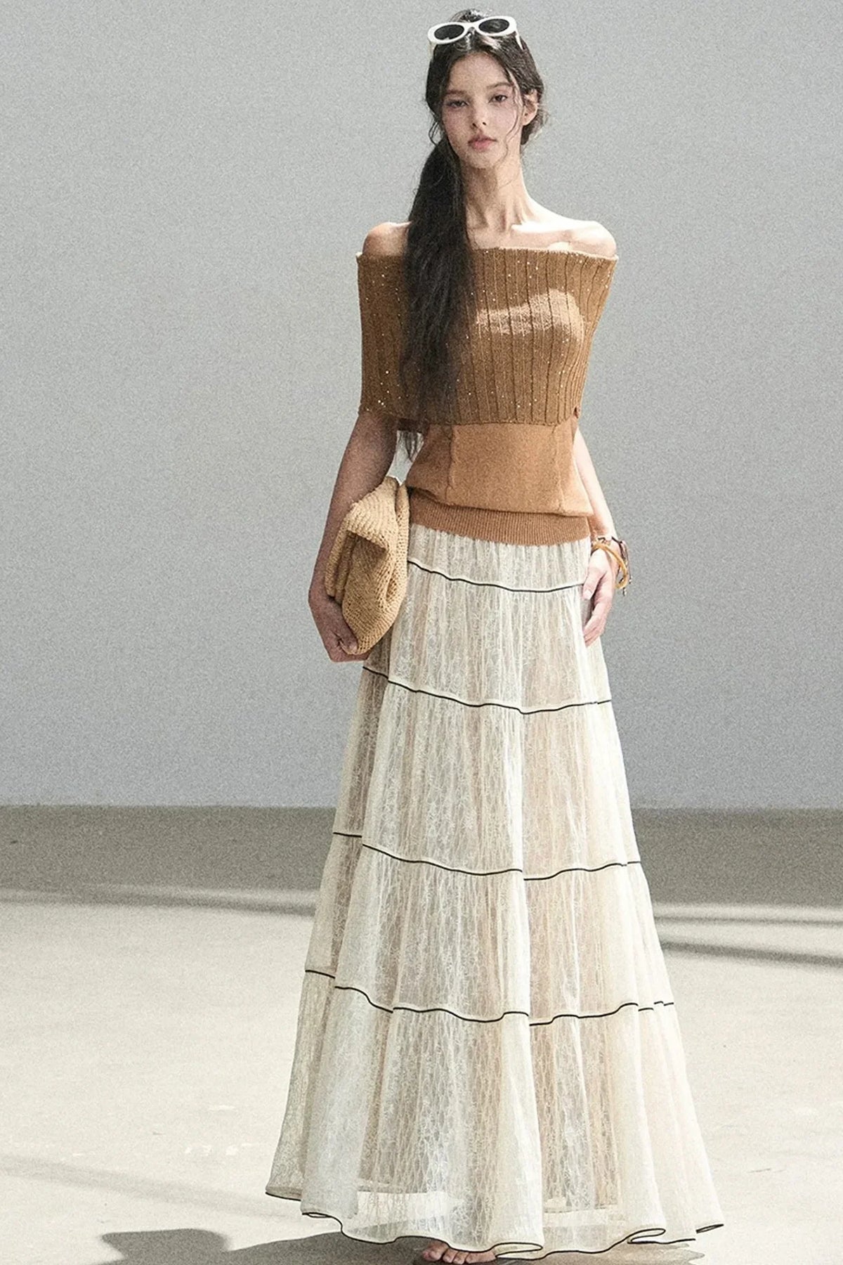 Through the Fog Lace Skirt