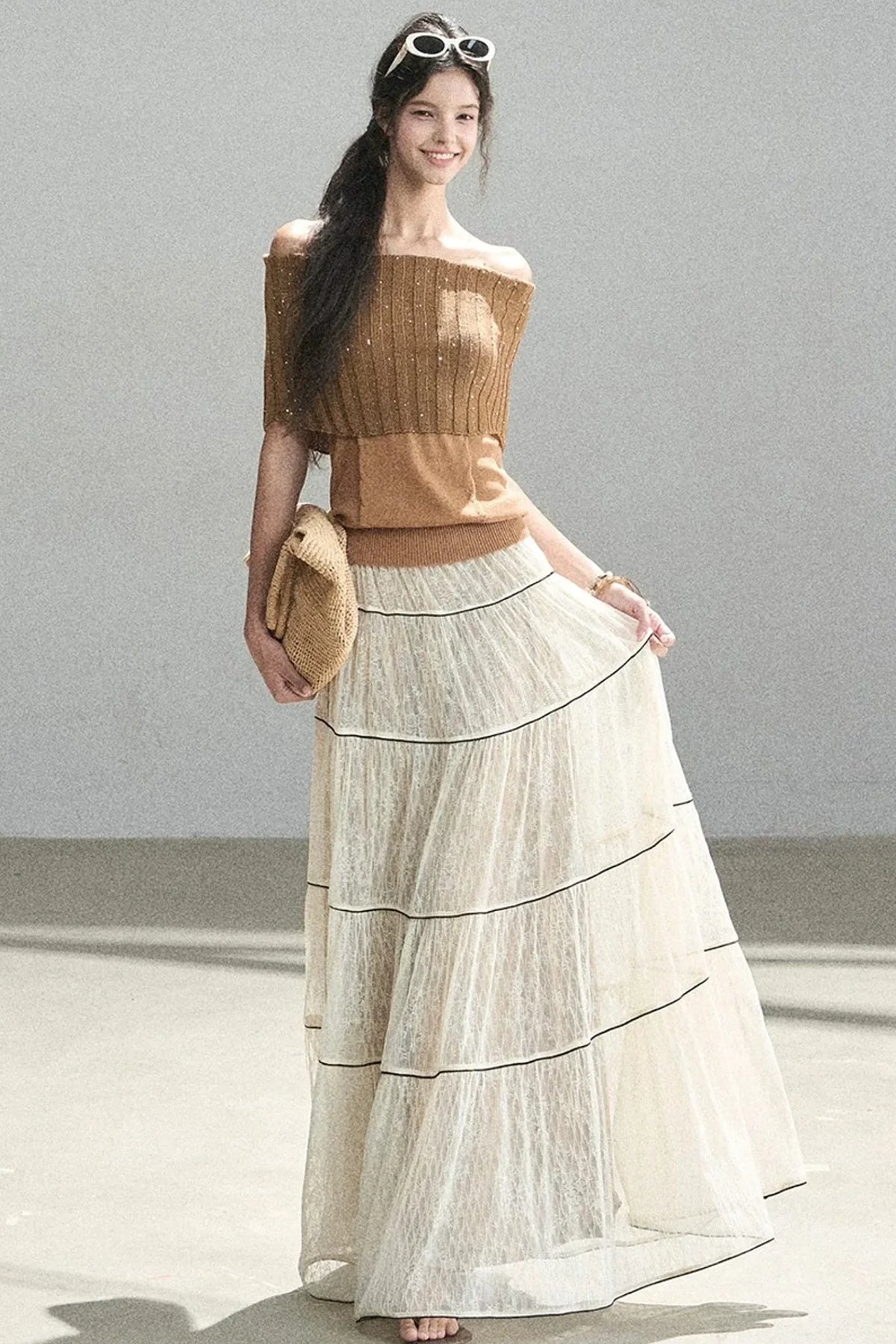 Through the Fog Lace Skirt