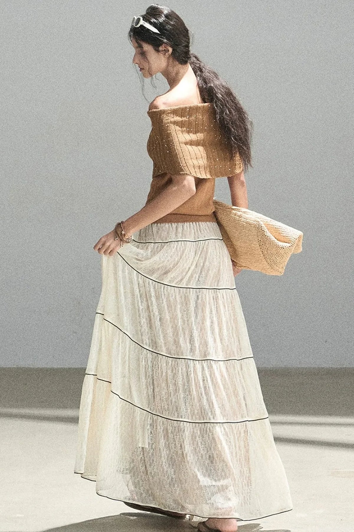 Through the Fog Lace Skirt