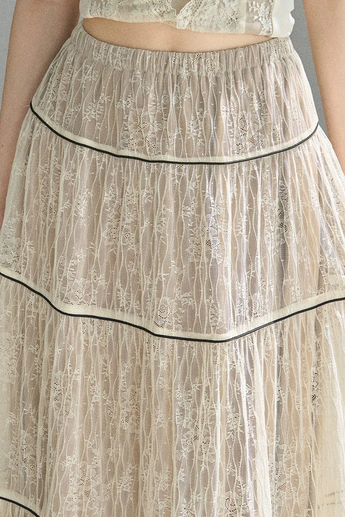 Through the Fog Lace Skirt