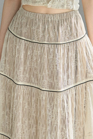 Through the Fog Lace Skirt