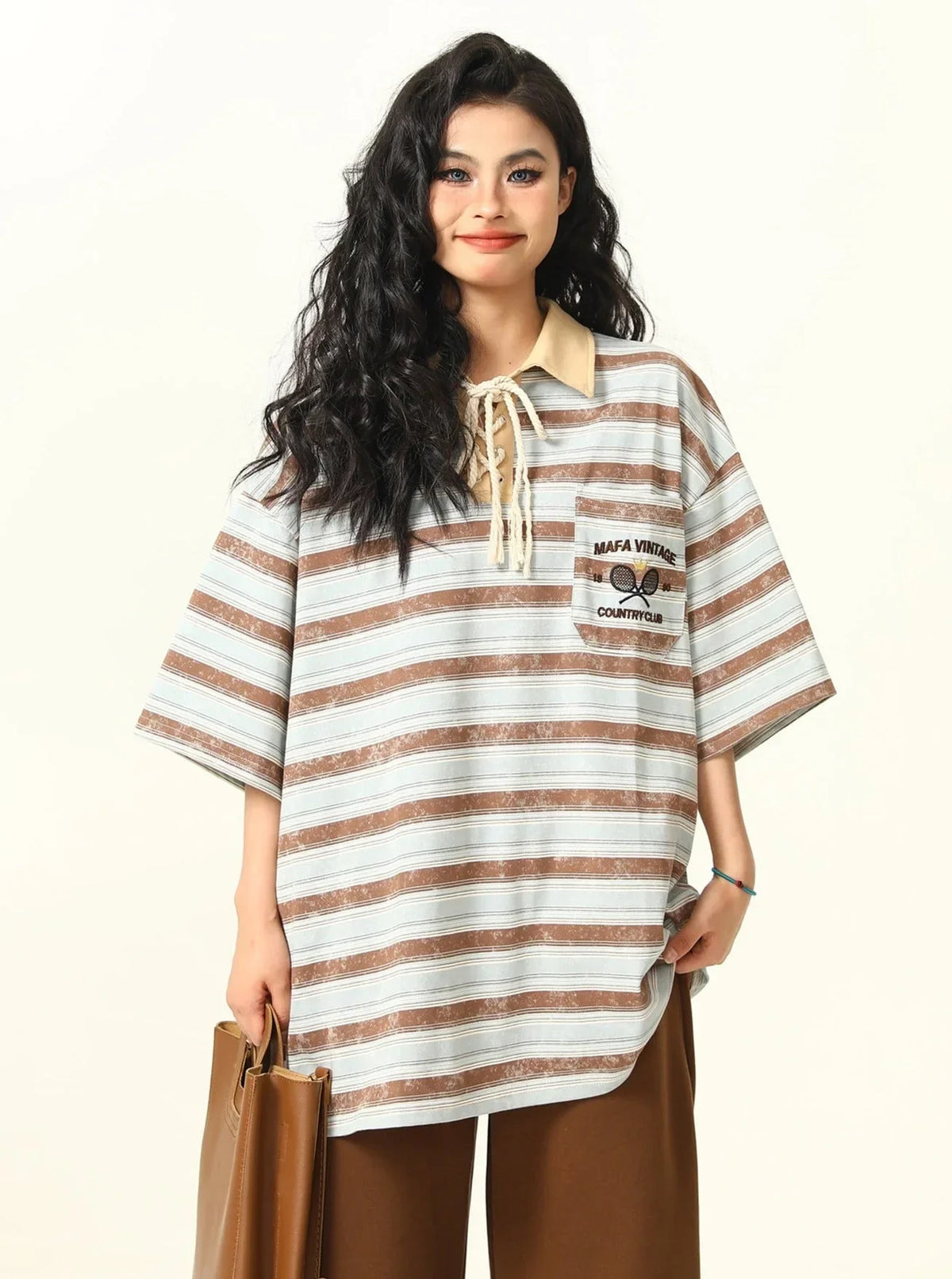 Tie-Dye Striped Retro T-Shirt
