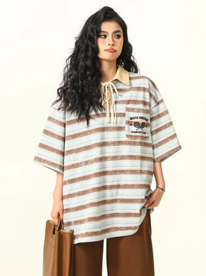 Tie-Dye Striped Retro T-Shirt