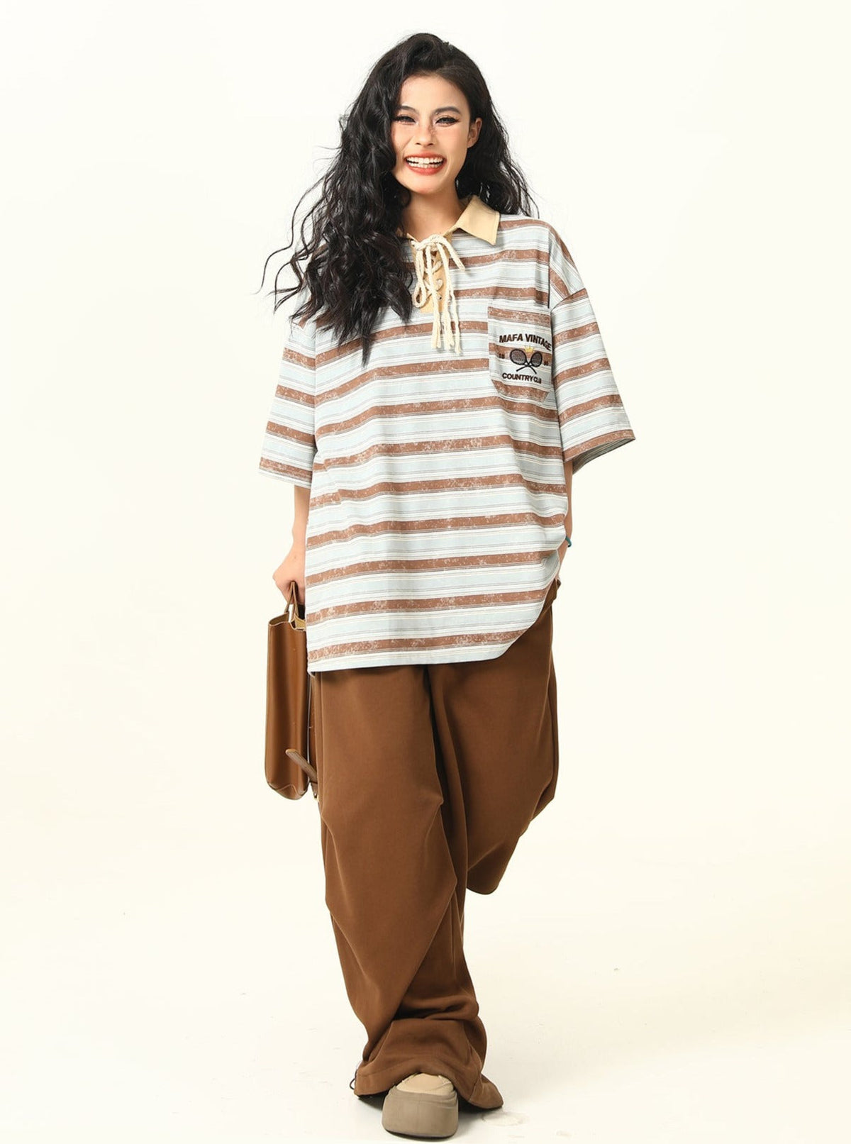 Tie-Dye Striped Retro T-Shirt