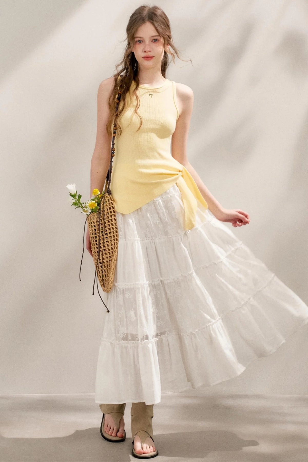 Tie-Knot Knit Vest