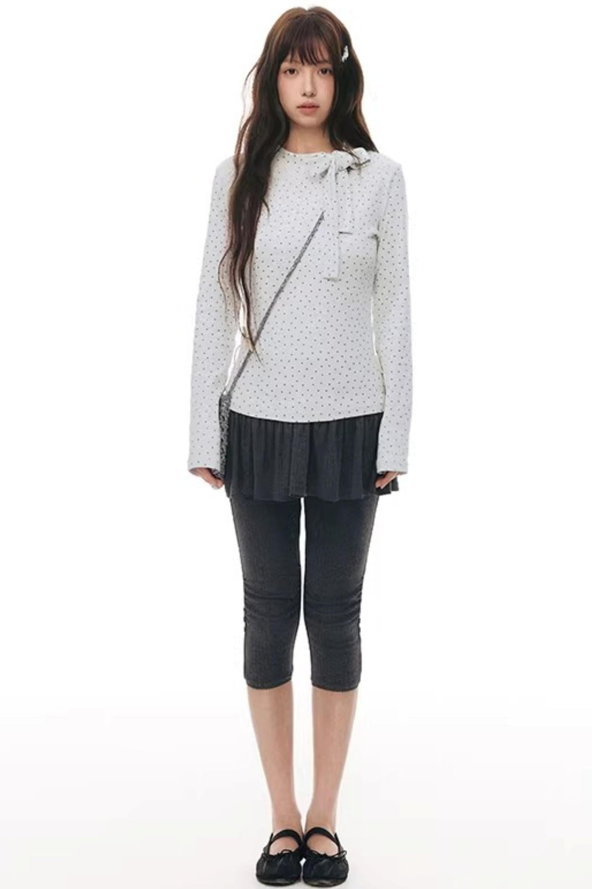 Tie-Neck Slim-Fit Blouse