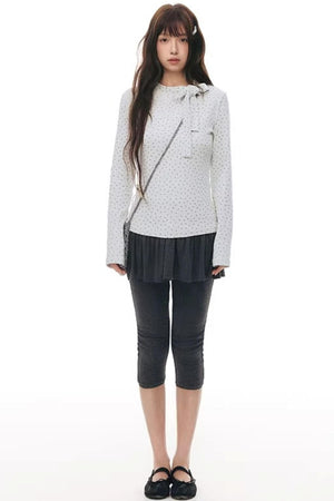 Tie-Neck Slim-Fit Blouse