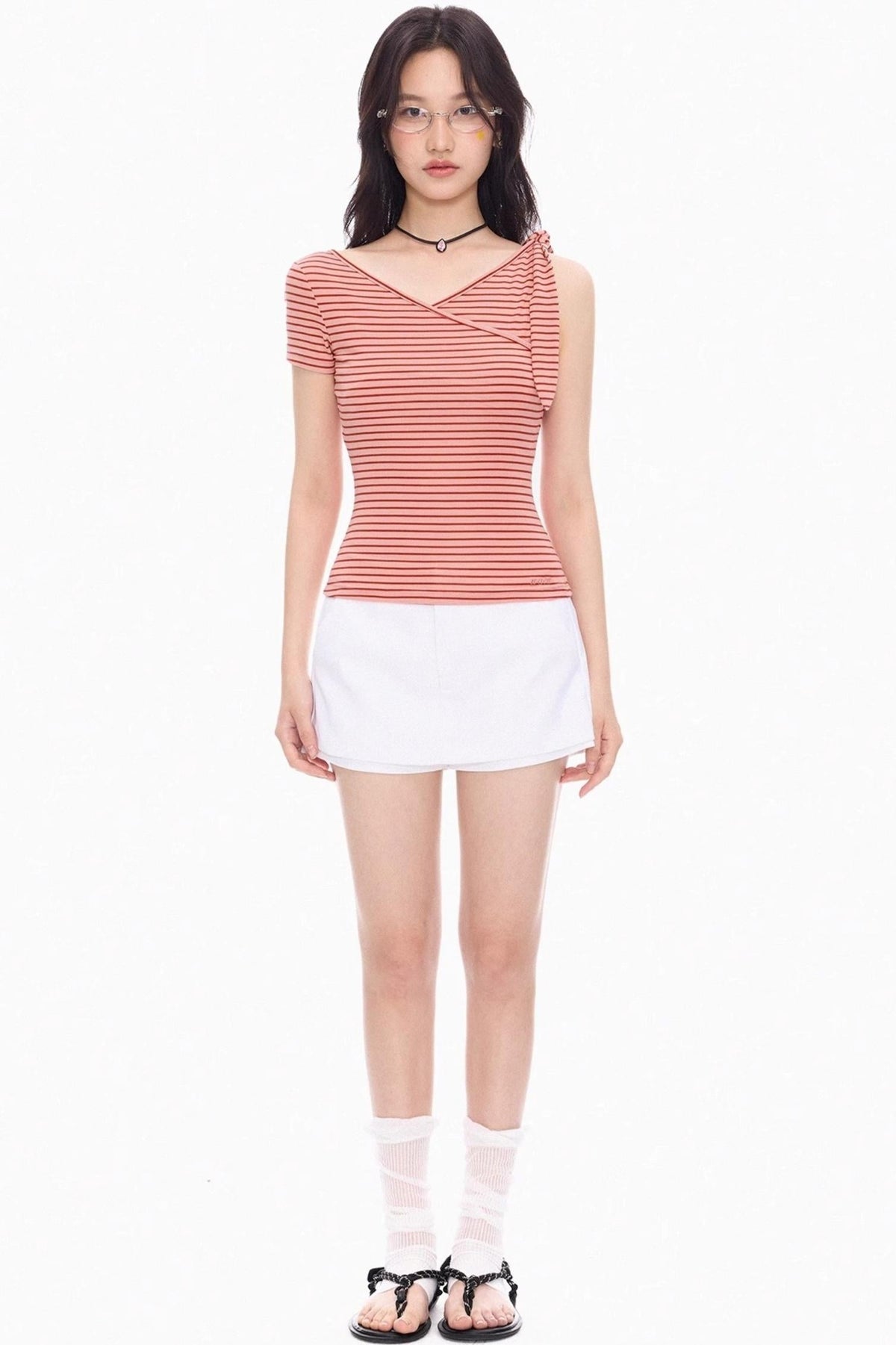 Tie-Shoulder Tee