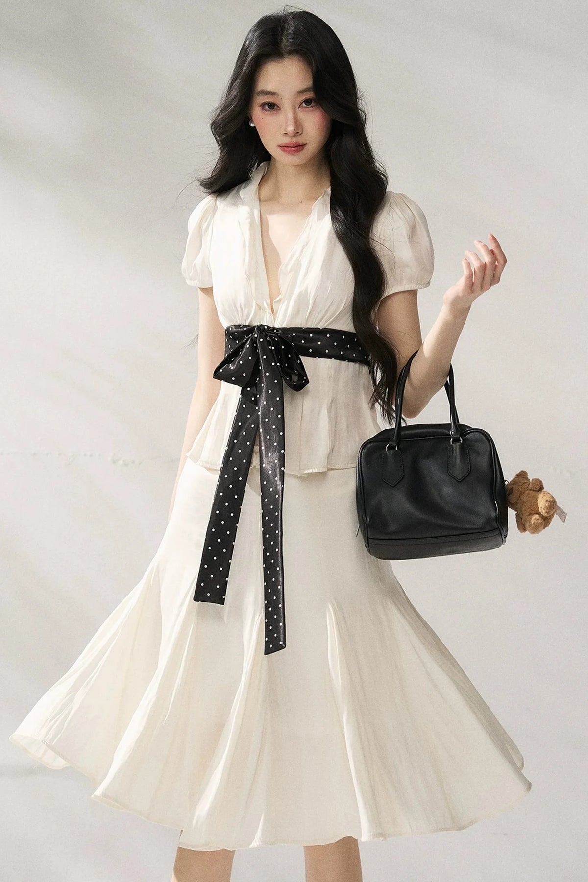Tie Waist V-Neck Top