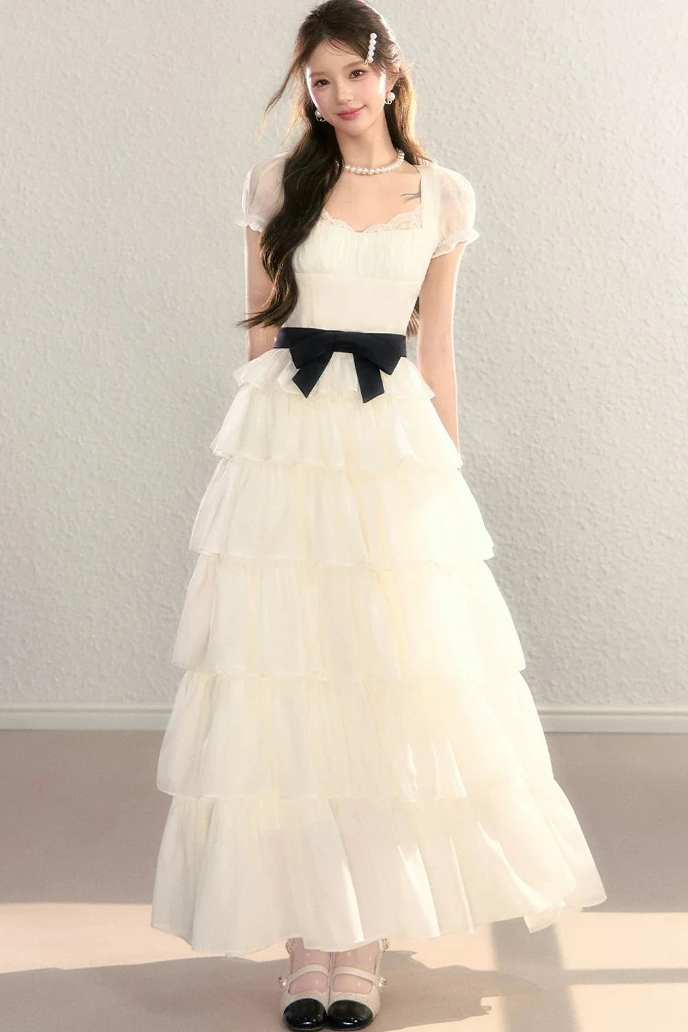 Tiered Mesh Princess Dress