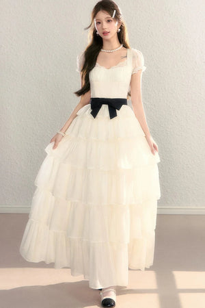 Tiered Mesh Princess Dress