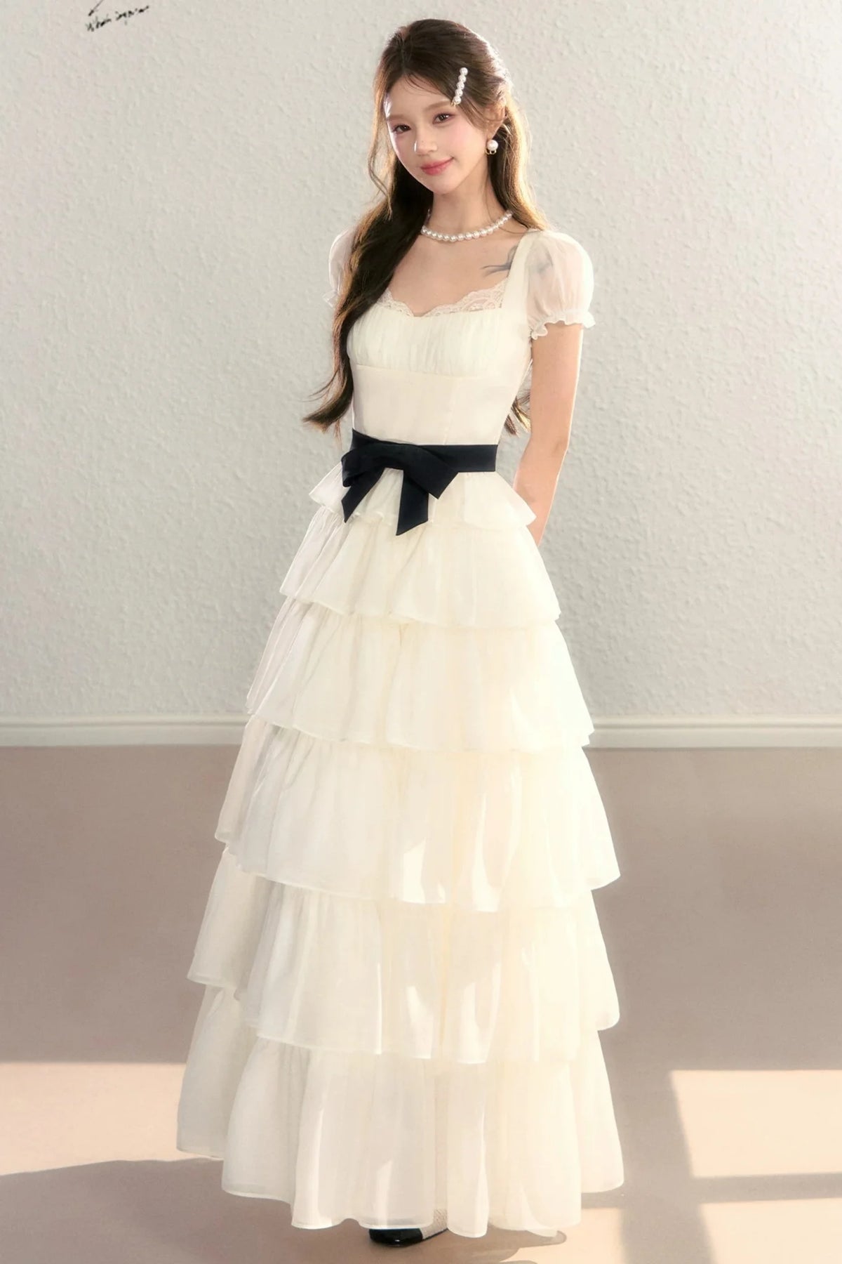 Tiered Mesh Princess Dress