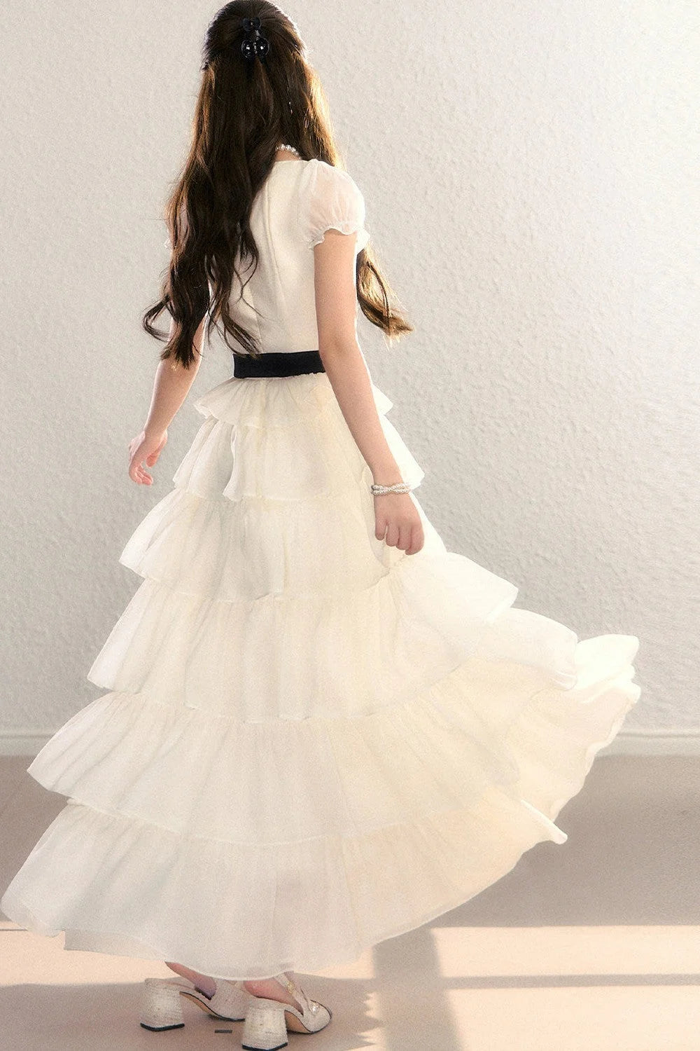 Tiered Mesh Princess Dress