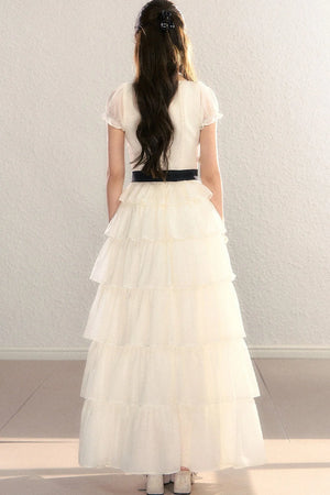 Tiered Mesh Princess Dress